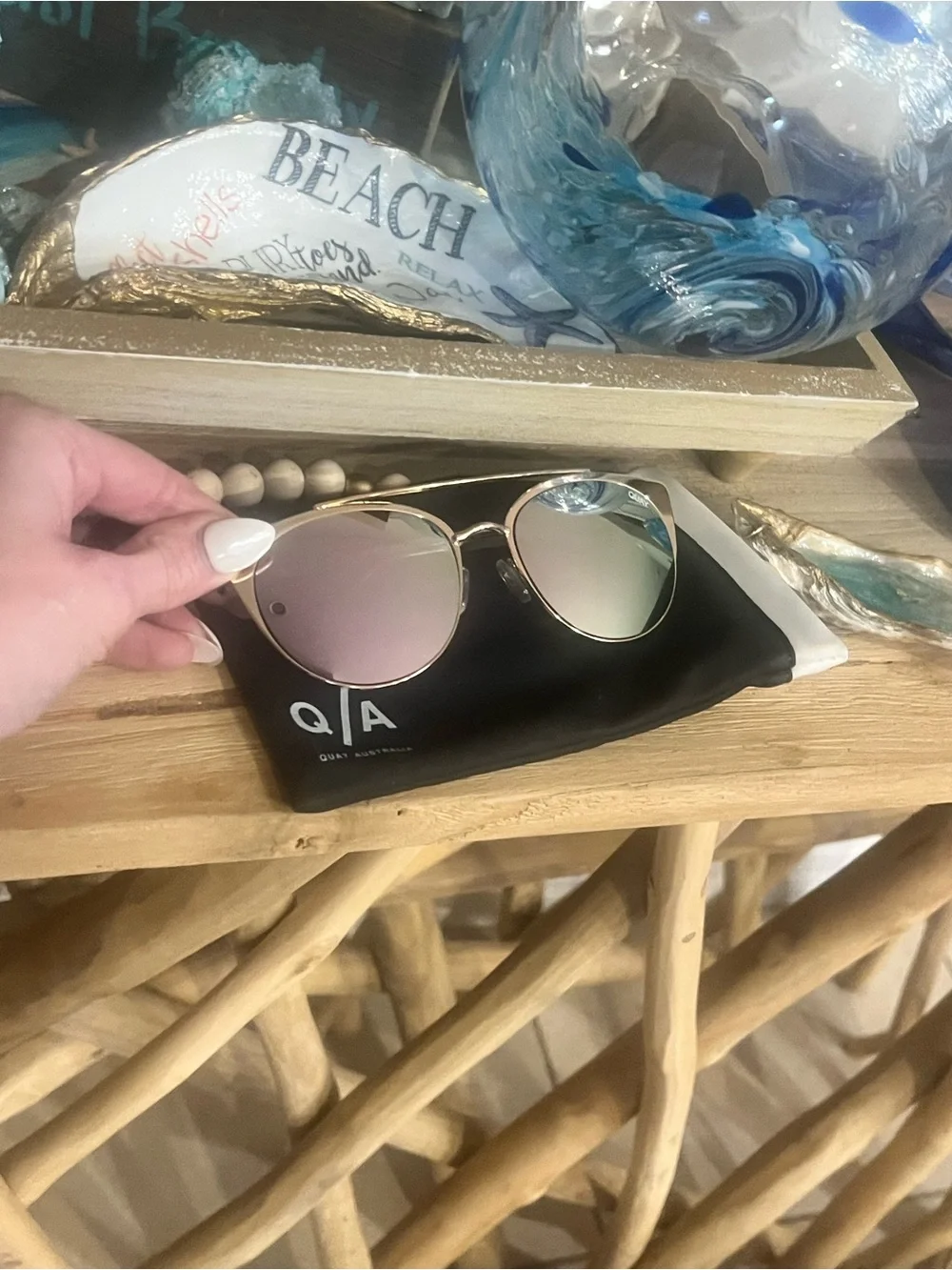 Quay Australia “Tell Me Why” Cat-Eye Sunglasses